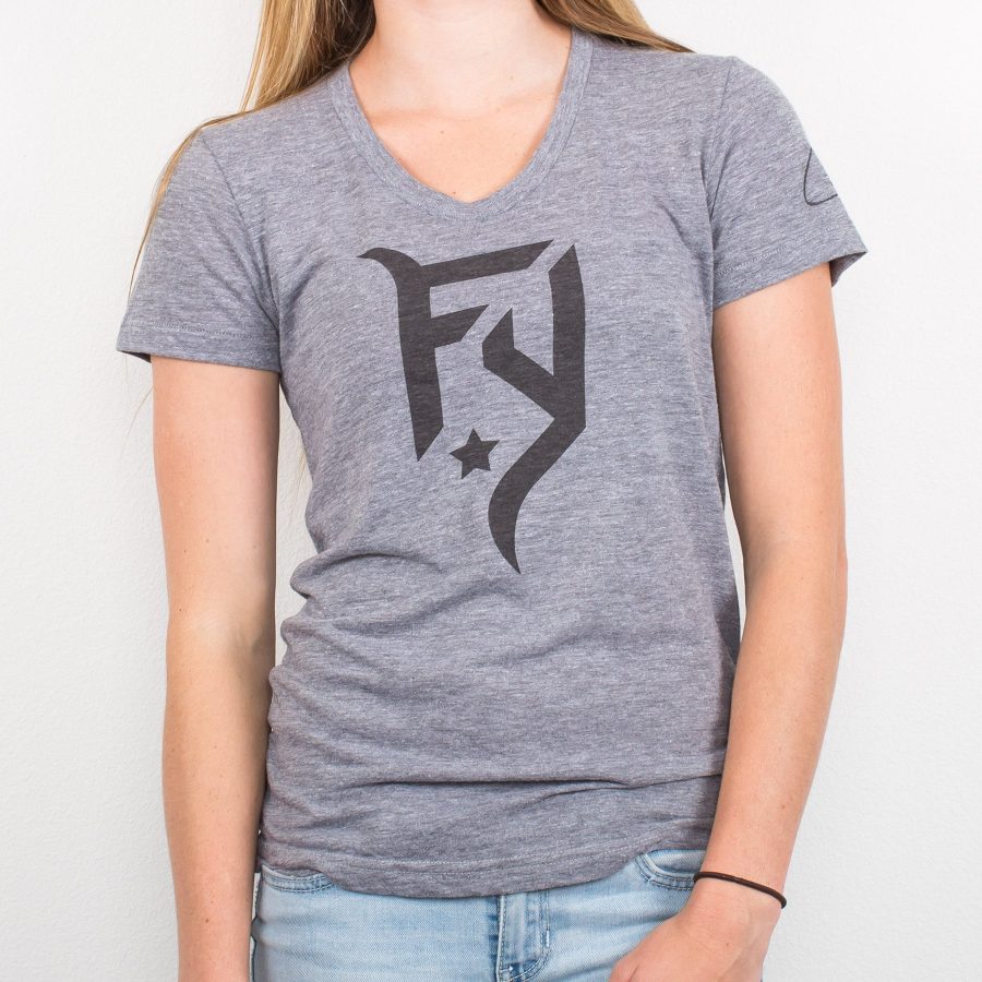 Fix Yourself Emblem Women's Tee — Gray